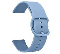 Demark Silicone Strap, Quick Buckle Waterproof Soft Strap, Black strap, Silver Stainless Steel Buckle, Men's and Women's Smartwatch s trap, Sport Watch s trap 18mm 20mm 22mm (Sky Blue, 18mm)