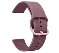 Demark Silicone Strap, Quick Buckle Waterproof Soft Strap, Black strap, Silver Stainless Steel Buckle, Men's and Women's Smartwatch s trap, Sport Watch s trap 18mm 20mm 22mm (Smoke Purple, 20mm)