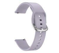 Demark Silicone Strap, Quick Buckle Waterproof Soft Strap, Black strap, Silver Stainless Steel Buckle, Men's and Women's Smartwatch s trap, Sport Watch s trap 18mm 20mm 22mm (Light Purple, 20mm)