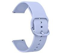 Demark Silicone Strap, Quick Buckle Waterproof Soft Strap, Black strap, Silver Stainless Steel Buckle, Men's and Women's Smartwatch s trap, Sport Watch s trap 18mm 20mm 22mm (Light Blue, 18mm)