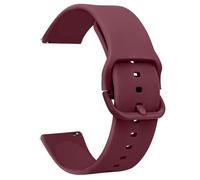 Demark Silicone Strap, Quick Buckle Waterproof Soft Strap, Black strap, Silver Stainless Steel Buckle, Men's and Women's Smartwatch s trap, Sport Watch s trap 18mm 20mm 22mm (Wine Red, 22mm)