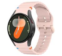 Demark Strap for Samsung Galaxy Watch 6,No Gap 20mm Silicone Strap for Galaxy Watch 7/6/5/4/FE 40mm 44mm/Galaxy Watch 6 Classic 43mm 47mm/Galaxy Watc h 5 Pro 45mm/Watc h 4 Classic (Pink)