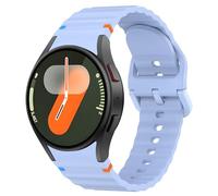 Demark Strap for Samsung Galaxy Watch 6,No Gap 20mm Silicone Strap for Galaxy Watch 7/6/5/4/FE 40mm 44mm/Galaxy Watch 6 Classic 43mm 47mm/Galaxy Watc h 5 Pro 45mm/Watc h 4 Classic (Light Blue)