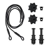 Demarsen Pack of 2 retaining straps, parcel rack, car universal retaining straps, strap holder for the boot, boot cover for VW Golf 6 5 4 MK6 GTI R20 cable length 50 cm