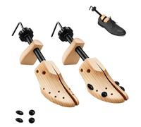 Demarzily 2 Way Wood Shoe Stretcher,Large Size Shoe Stretchers for Men and Women,Adjust Length and Width,Wooden Shoe Shape Expander for Men’s Size 9 to 13 Women Size 10-13.5