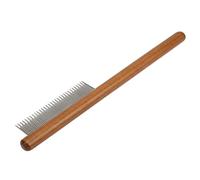 Dematting Comb For Cats, Flea Comb For Cats Metal Dog Comb Solid Wood Pet Comb Grooming Tool Pet Open Knot Comb For Removes Tangles and Knots Grooming Comb For Cat Dog Small
