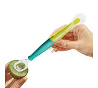 demaxiyad Baby Food Scraper Spoon, Mud Spoon for Scraping Fruit | Multifunctional Double Head Silicone Feeding Spoon for Baby - Handy Scraper for