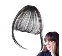 demaxiyad Bangs Clip In Hair Extensions,Wispy Fake Bangs - Natural Soft Easy Clip On For Women Daily Party For Dates Parties Weddings