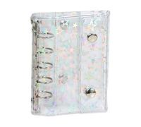 demaxiyad Binder Sleeves,PVC Planner Book Organizer Binder with Star Pattern - Personal Organizers Sleeves for Youth Family Boys Girls Teens Friends Daughter Son