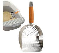 demaxiyad Cat Litter Tray Scoop, Stainless Steel Separator - Metal Litter Tray Scoop - For Cleaning Inside the House of Pets for Men and Women