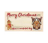 demaxiyad Christmas Cash Holder - Wooden Money Holder Christmas Decorations | 7 X 3.5 Inches Funny Money Cash Holder for Men, Girls, Boys