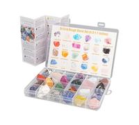 demaxiyad Christmas Countdown Advent 2025, 24-Day Natural Rock Christmas Calendar Advent 2025, Educational Toys Science Kit for Festive Holiday Home Kindergarten Entertainment Education Adult School