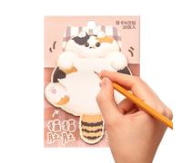 demaxiyad Cute Cat Sticky Notes, Cat Sticky Notes - Novelty Memo Notes | Cute Notebook Notepad Note Easy Post Adhesive Stickers For Friends Cats Amateur