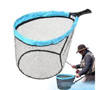 demaxiyad Folding Fishing Net with Handle - Versatile Tool for Freshwater and Saltwater Fishing for Trout, Catfish, Shrimp and Crayfish