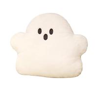 demaxiyad Halloween Ghost Pillow, Cute Ghost Pillow, Scary and Cute White Ghost Plush, Halloween Cushions, Soft and Comfortable Milk Flannel Plush, Home Decoration,