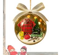 demaxiyad Holiday Sewing Snow Globe Ornament - Transparent Sewing Machine Ornaments for Christmas Tree, Festive Ornament for Woman Sewing Mother Grandma Lover