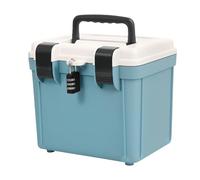 demaxiyad Lockable Medicine Storage Box | Lockable Chest Storage - Portable Organizer for Home, Office and Travel