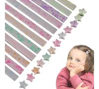 demaxiyad Lucky Star Paper Twinkling Star Paper Strips - Folding Strip Paper Crafts Glowing in the Night for Accessories, Holiday Decorations, Supplies