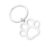demaxiyad Paw Print Key Ring | Charm Keyring Cute Cat Dog Claw Stainless Steel - Paw Print Charm Pendants, Puppy Cat Animal Footprint Pendant For Women Purse Bag Accessories