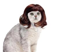 demaxiyad Pet Wig Funny Adjustable Comfortable Elastic Bands