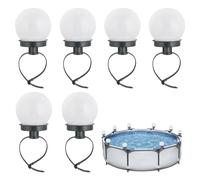 demaxiyad pool fence lights, solar pool lights led pool lights outdoor pool fence decoration waterproof IP65 fence decoration outdoor lights durable led steps