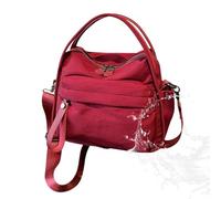 demaxiyad Shoulder Bag, Large Plain Tote Bag | Stylish Soft Top Shoulder Bag | For Women Teens Girls School Travel Weekend Gym Shopping Work, Red, Se référer à la description