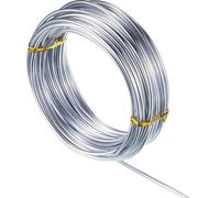Demaxiyad Soft Bendable Aluminum Craft Wire, Silver DIY Metal Wire, Flexible Reusable, For Models, Hair Accessories, Clay Covering