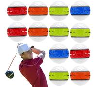 demaxiyad Soft Golf Balls - 12 Training Balls | 360 Degree Alignment System for Putter Strikes, Portable Sports Accessories for Indoor and Outdoor Use