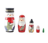 demaxiyad Wooden Russian Dolls - Set of 5 Nesting Russian Dolls Colorful and Atmospheric | Home Decor Products for Dining Table, Bedside, Computer Table, Coffee Table