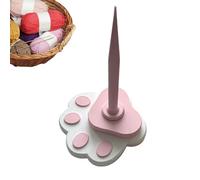 demaxiyad Yarn Ball Winder, Cute Cat Paw Shape Weaving Ball Winders, Portable Manual Thread Organizer for Home Decor Embroidery Crafting Beginner Men Women Grandparents