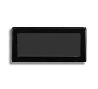 DEMCiflex DF0077 Replacement Dust Filter 2 x 40 mm, Square Black, 1 x Filter (Black, 1 x Filter)