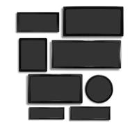 DEMciflex dust filter Kit for Corsair Air 540 - Black / Black
