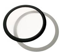 DEMCiflex Dust Filter 200mm, Round - Black/White