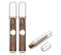 demcigar Cigar Tube Acrylic, 2 Cigar Travel Humidor Cigar Cases Airtight Seal, Cigar Humidor Case Gifts for Men (2 Piece Set)