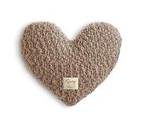 DEMDACO Camel Brown Giving Heart 11 x 10 Plush Polyester Decorative Throw Pillow