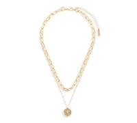 DEMDACO Protect & Guide Compass, Gold Tone 18 Inches Plus Extension Metal Everyday Fashion Layered Necklace