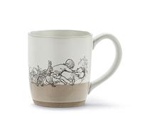 DEMDACO Winnie-the-Pooh Everyday Collection Helping Hands Pooh and Christopher Robin 14 ounce Stoneware Coffee Cup Mug For Your Favorite Morning Brew
