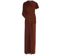 Deme The Sparrow Draped Stretch-jersey Gown - Dark Brown - S (UK8-10 / S)