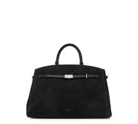 Demellier The Hudson Suede top Handle bag - Black - One Size
