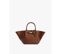 Demellier Womens Demellier New York Midi Tote Bag Tan W/Ecru Stitching
