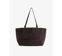 Demellier Womens Demellier The Florence Suede Tote Bag Dk Chocolate