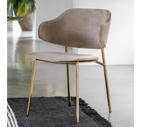 Demelza Luxe Velvet Dining Chairs (Set of 2) linen