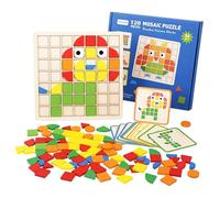 Dementia Activities for Seniors, 120 Pieces Wooden Matching Puzzle Games for Elderly, Alzheimers Products for Older Adults,Shape Puzzle Memory Game for Adults Dementia Patients