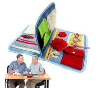 Dementia Activities for the Elderly - Fidget - Fidget Blanket for Dementia - Autism Comforting Activity Mats - Alzheimer's Products, Multi-purpose Memory Loss Toys Pøu