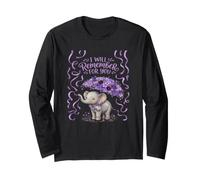 Dementia Awareness Elephant I Will Remember for You Long Sleeve T-Shirt