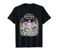 Dementia Awareness Elephant I Will Remember for You T-Shirt