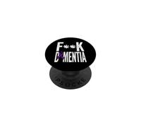 Dementia Awareness Purple Ribbon Fight Dementia Support PopSockets Adhesive PopGrip