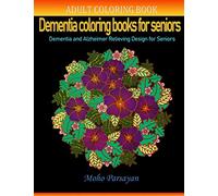 Dementia Coloring Books for Seniors: Flower design