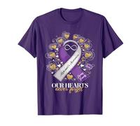 Dementia Cure Hope Alzheimer's Awareness Purple Ribbon T-Shirt
