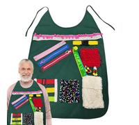 Dementia Fidget Apron, Adult Dementia Fidget Toys - Elderly Activities - Brain Activity Apron for Elderly, Flexible Game, Toy, Development